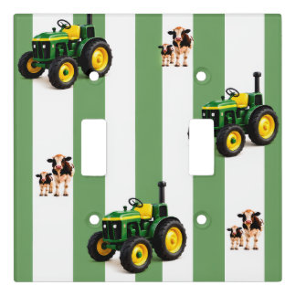 silly cow and tractor for nursery. matching access light switch cover