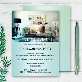 Silly Cow Home Sweet Home Housewarming Invitation