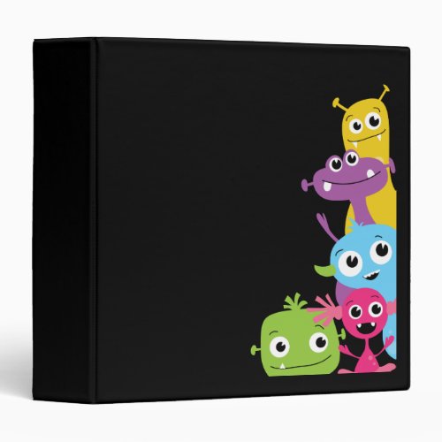 Silly Cute Monsters Binder