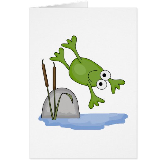 silly diving frog cards (Front)