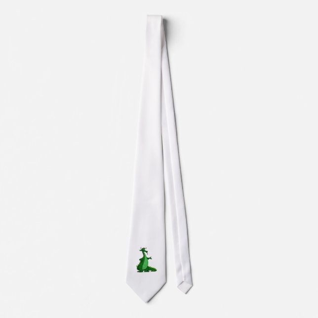 Silly Dragon Green Tie (Front)
