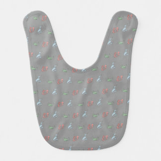 silly dragons3 baby bib