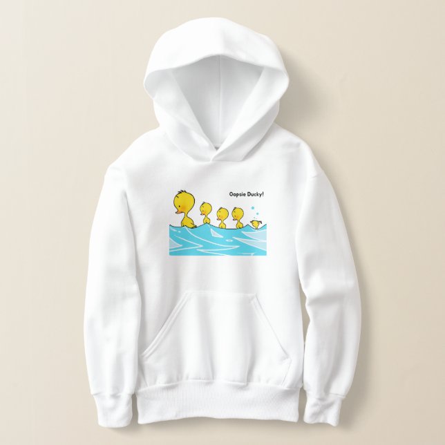 Silly Duckling Makes a Splash Hoodie (Laydown)