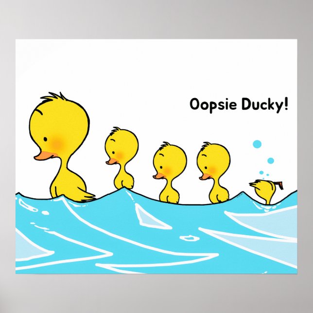 Silly Duckling Makes a Splash Poster (Front)