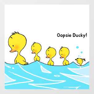 Silly Duckling Makes a Splash Wall Decal