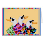 Silly Ducks Blank Card (Front Horizontal)