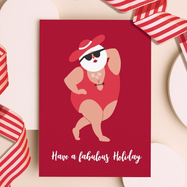 Silly Fabulous Santa Holiday Card (Creator Uploaded)