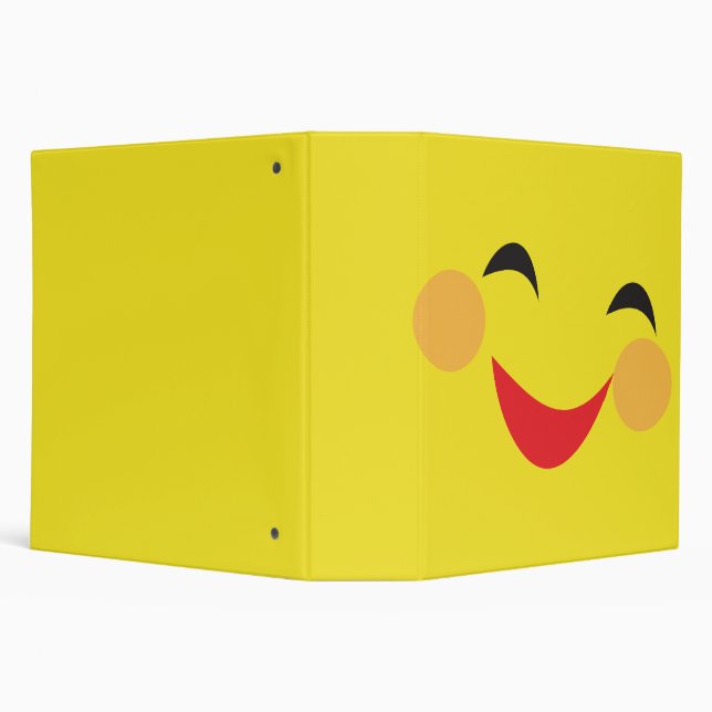 silly face notebook binder (Background)