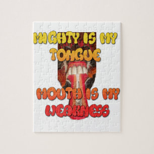 Silly Face: Tongue-Out Expression Humor Jigsaw Puzzle