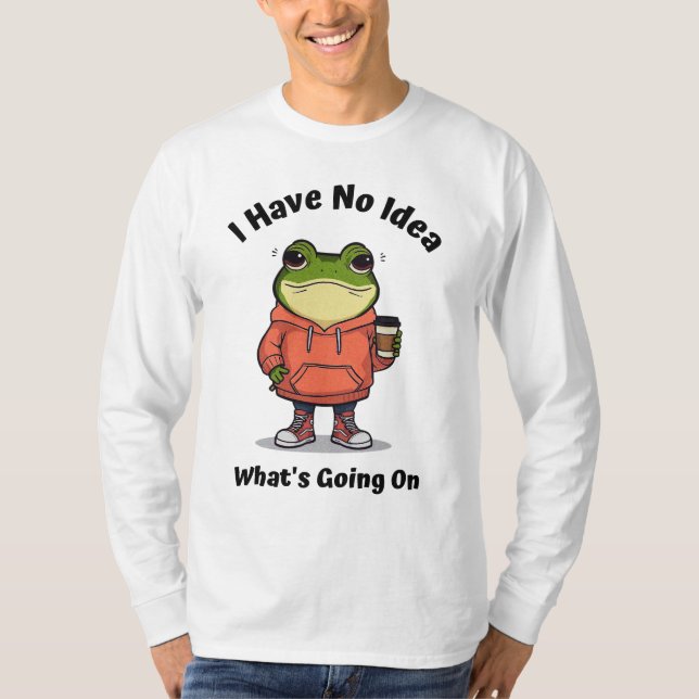 Silly Frog Existential Meme T-Shirt (Front)
