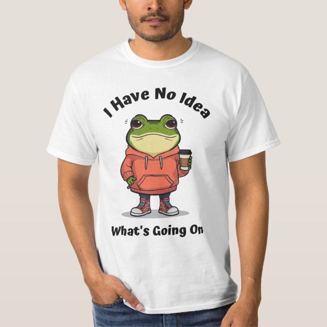 Silly Frog Existential Meme T-Shirt (Front)