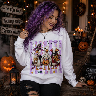Silly Geese Halloween Sweatshirt