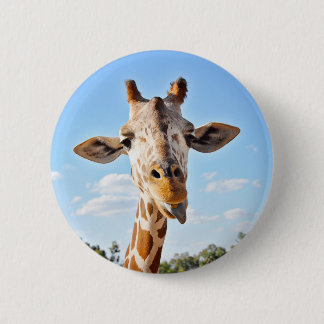 Silly Giraffe Button
