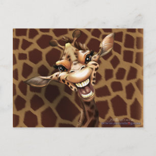 Silly Giraffe Postcard