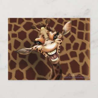 Silly Giraffe Postcard