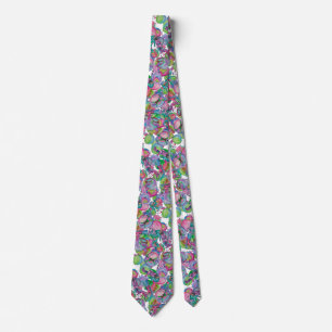 Silly Gnomes with bubbles Neck Tie