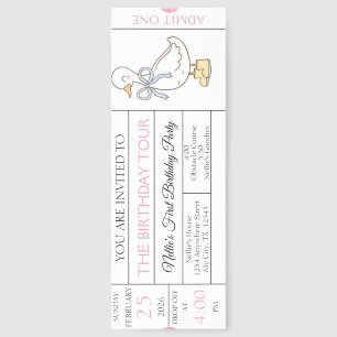 Silly Goode Birthday Invitation Ticket Bookmarks