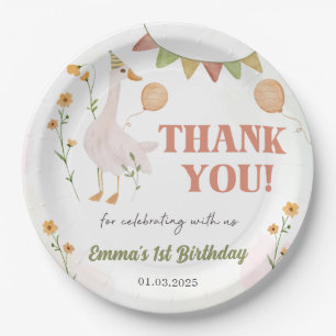 Silly Goose 1st Birthday Party  Paper Plates