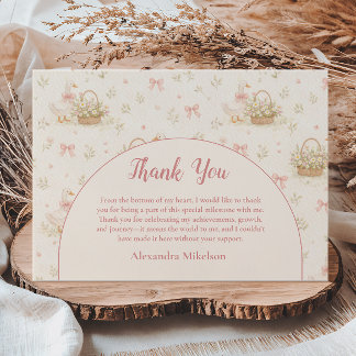 Silly Goose 1st Birthday Party Thank You Card