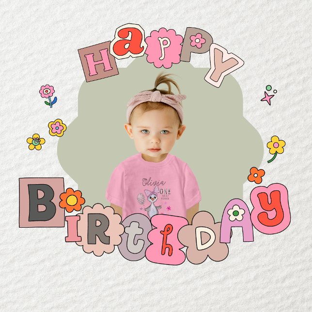 Silly Goose 1st Birthday  Pink Bow T-Shirt (Silly Goose 1st Birthday Pink Bow T-Shirt)