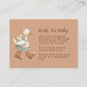 Silly Goose 2nd Baby Baby Shower Books For Baby Enclosure Card
