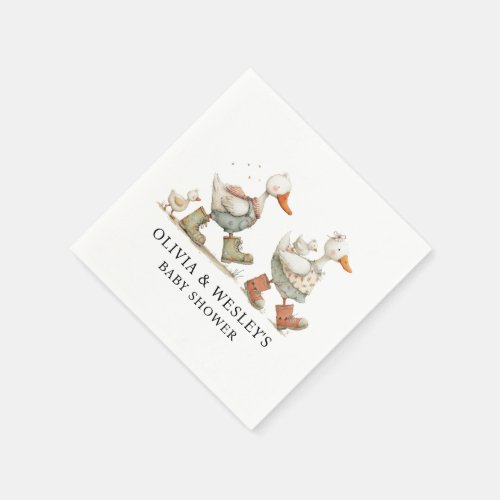 Silly Goose 2nd Baby Baby Shower Napkins