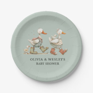 Silly Goose 2nd Baby Baby Shower Paper Plates