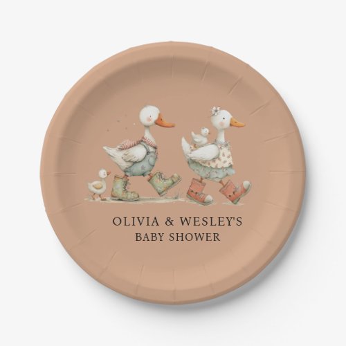 Silly Goose 2nd Baby Baby Shower Paper Plates