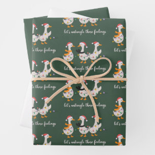 Silly Goose ABA Xmas RBT BCBA Behavior Therapist Wrapping Paper Sheets