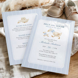 Silly Goose Almost On The Loose Baby Shower Invitation
