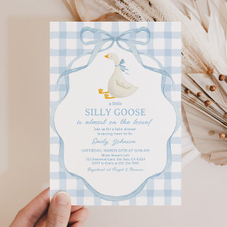 Silly Goose and Gosling Baby Shower Invitation