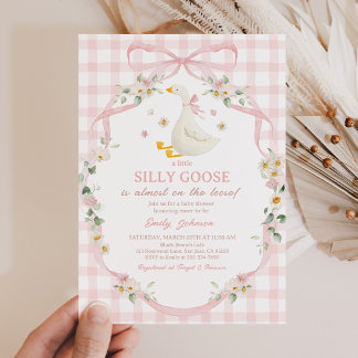 Silly Goose and Gosling Baby Shower Invitation
