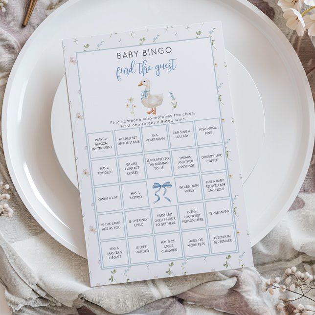 Silly Goose Baby Bingo find the guest game (Creator Uploaded)