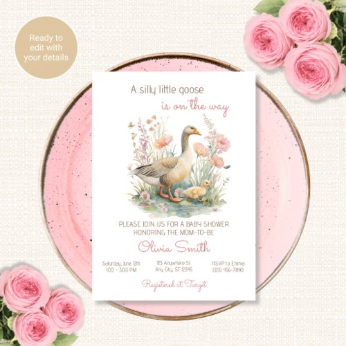 Silly Goose Baby Shower Invitation