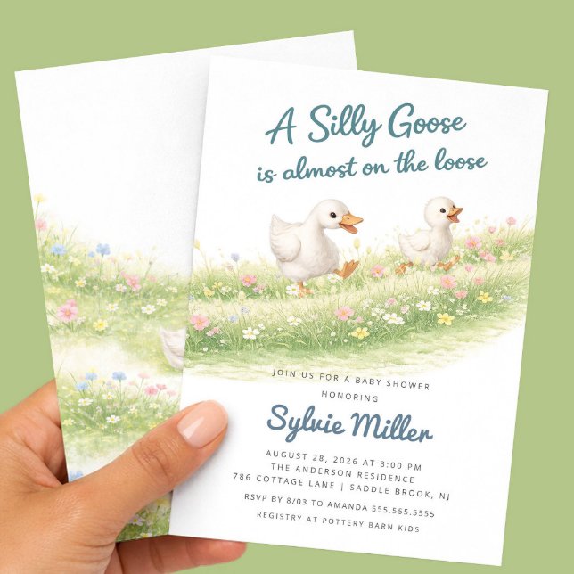 Silly Goose Baby Shower Invitation (Creator Uploaded)