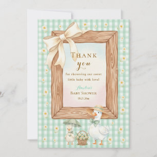 Silly Goose Baby Shower Thank You Card