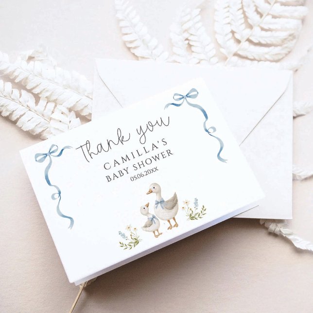 Silly Goose Baby Shower  Thank You Card (Creator Uploaded)