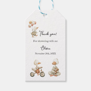 Silly Goose Baby Shower thank you favor Gift Tags