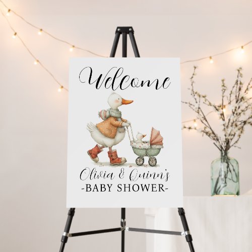 Silly Goose Baby Shower Welcome Foam Board