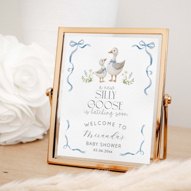 Silly Goose Baby Shower Welcome Poster (Creator Uploaded)