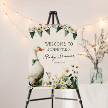 Silly Goose Baby Shower Welcome Sign