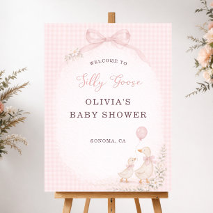 Silly Goose Baby Shower Welcome Sign
