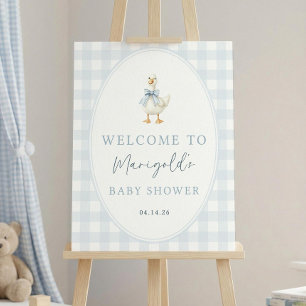 Silly Goose Baby Shower Welcome Sign Boy, A New