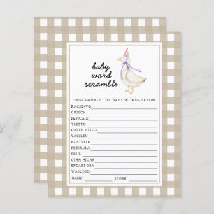 Silly goose - Baby Word Scramble Game