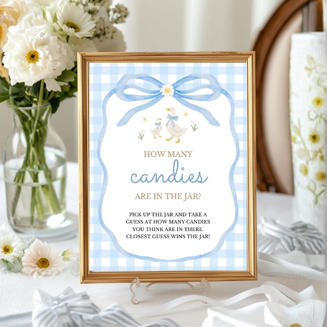 Silly Goose BabyShower | Guess How Many Table Sign (Creator Uploaded)