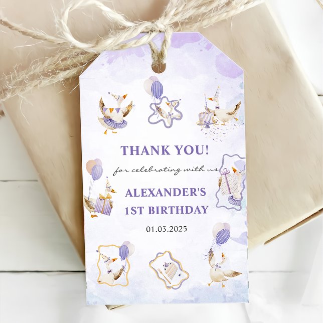 Silly Goose Birthday Party  Gift Tags (Creator Uploaded)