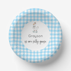 Silly Goose Blue Birthday Paper Bowls