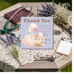Silly Goose Blue Labor  Delivery NICU Hospital    Thank You Card