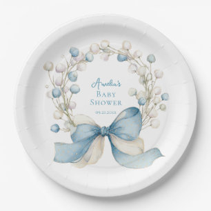 Silly Goose Blue Ribbon & Berry Paper Plate
