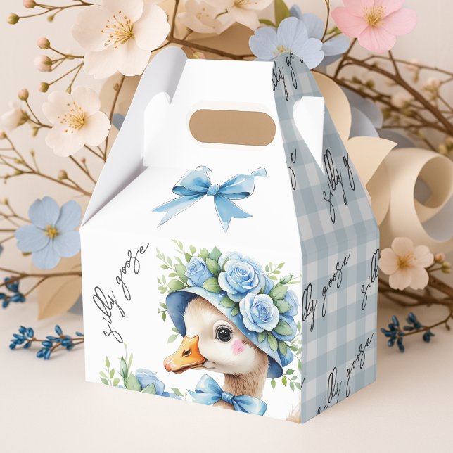  Silly Goose Boy Birthday baby shower Favor Boxes (Creator Uploaded)
